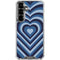 Blue Heart Pattern Galaxy S26 Plus Clear Case