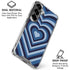 Blue Heart Pattern Galaxy S26 Plus Clear Case