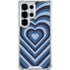 Blue Heart Pattern Galaxy S26 Ultra Clear Case