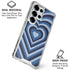 Blue Heart Pattern Galaxy S26 Ultra Clear Case