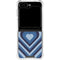 Blue Heart Pattern Galaxy Z Flip6 Clear Case