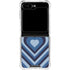 Blue Heart Pattern Galaxy Z Flip6 Clear Case