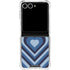 Blue Heart Pattern Galaxy Z Flip7 Clear Case