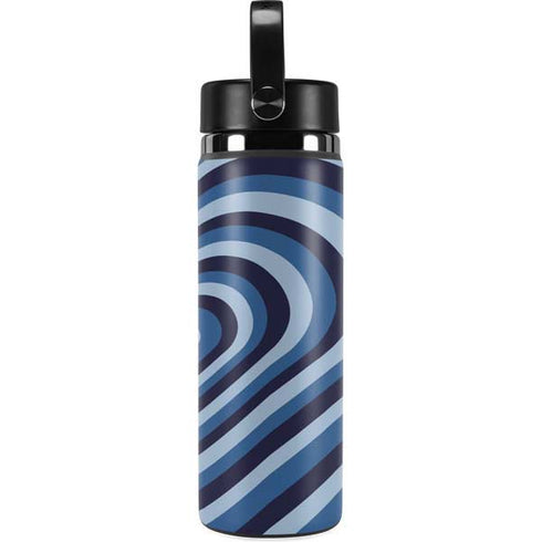 Blue Heart Pattern Hydro Flask 20oz Wide Mouth Skin