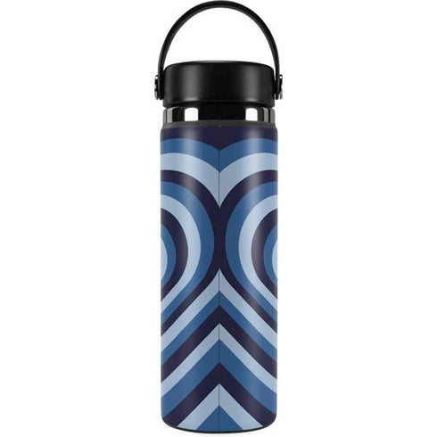 Blue Heart Pattern Hydro Flask 20oz Wide Mouth Skin