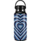 Blue Heart Pattern Hydro Flask 32oz Wide Mouth Skin