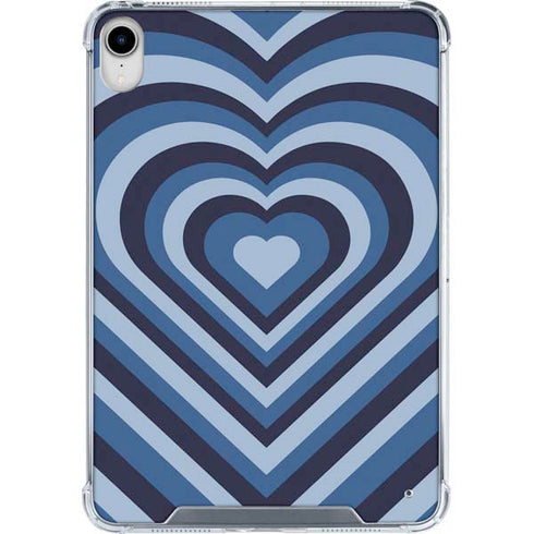 Blue Heart Pattern iPad 11th Gen (2025) Clear Case