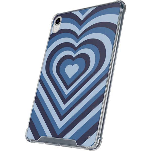 Blue Heart Pattern iPad 11th Gen (2025) Clear Case