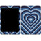 Blue Heart Pattern Apple iPad Skin