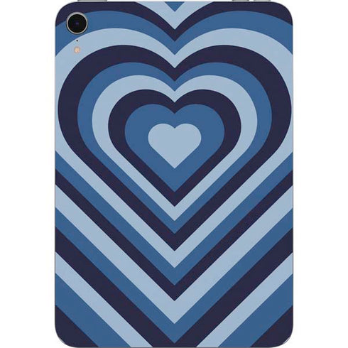 Blue Heart Pattern Apple iPad Mini Skin