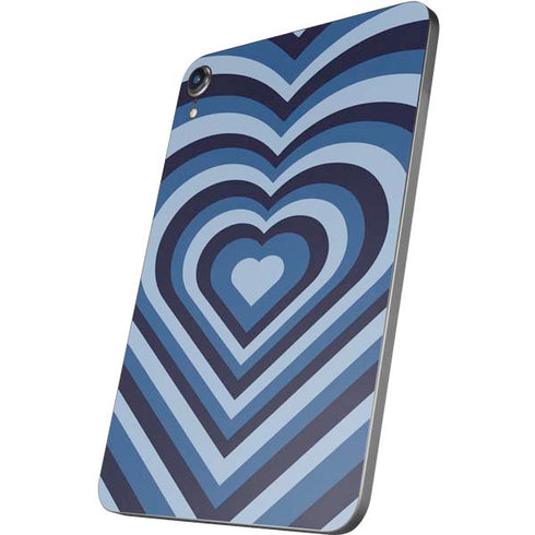 Blue Heart Pattern Apple iPad Mini Skin