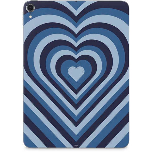 Blue Heart Pattern Apple iPad Pro Skin
