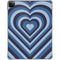 Blue Heart Pattern iPad Pro 11in (2024) Clear Case