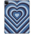 Blue Heart Pattern iPad Pro 11in (2024) Clear Case