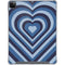 Blue Heart Pattern iPad Cases