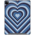 Blue Heart Pattern iPad Cases