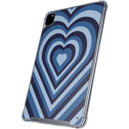Blue Heart Pattern iPad Cases