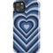 Blue Heart Pattern iPhone Cases
