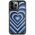 Blue Heart Pattern iPhone Cases