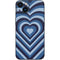 Blue Heart Pattern iPhone 15 Skin
