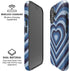 Blue Heart Pattern iPhone 16 Plus Magsafe Impact Case