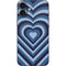 Blue Heart Pattern iPhone 16 Plus Skin