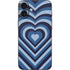 Blue Heart Pattern iPhone 16 Plus Skin