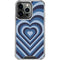Blue Heart Pattern iPhone 16 Pro Clear Case