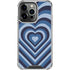Blue Heart Pattern iPhone 16 Pro Clear Case