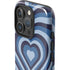 Blue Heart Pattern iPhone 16 Pro Impact Case