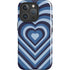 Blue Heart Pattern iPhone 16 Pro Magsafe Impact Case