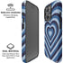 Blue Heart Pattern iPhone 16 Pro Magsafe Impact Case