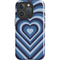 Blue Heart Pattern iPhone 16 Pro Max Magsafe Impact Case