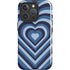 Blue Heart Pattern iPhone 16 Pro Max Magsafe Impact Case