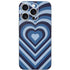 Blue Heart Pattern iPhone 16 Pro Skin