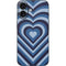 Blue Heart Pattern iPhone 16 Skin