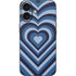 Blue Heart Pattern iPhone 16 Skin