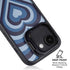 Blue Heart Pattern iPhone 16e Kickstand Case