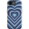 Blue Heart Pattern iPhone 16e Impact Case