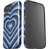 Blue Heart Pattern iPhone 16e Impact Case
