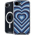 Blue Heart Pattern iPhone 16e MagSafe Case