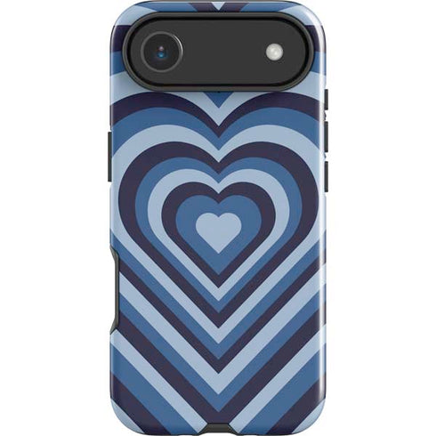 Blue Heart Pattern iPhone 17 Air Impact Case