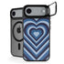 Blue Heart Pattern iPhone 17 Air Kickstand Case