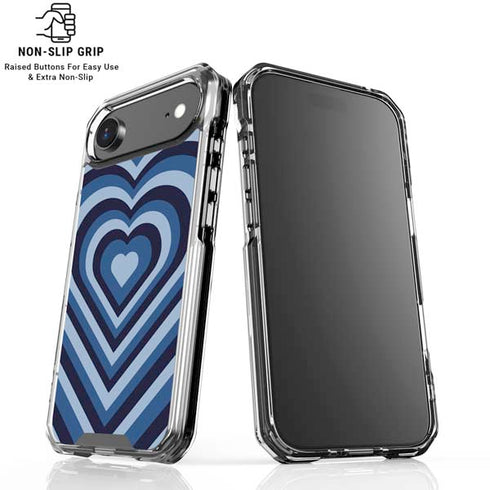 Blue Heart Pattern iPhone 17 Air MagSafe Case