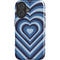 Blue Heart Pattern iPhone 17 Magsafe Impact Case