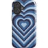 Blue Heart Pattern iPhone 17 Magsafe Impact Case