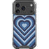 Blue Heart Pattern iPhone 17 Pro Clear Case