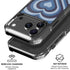 Blue Heart Pattern iPhone 17 Pro Clear Case