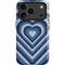 Blue Heart Pattern iPhone 17 Pro Magsafe Impact Case