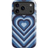 Blue Heart Pattern iPhone 17 Pro Magsafe Impact Case